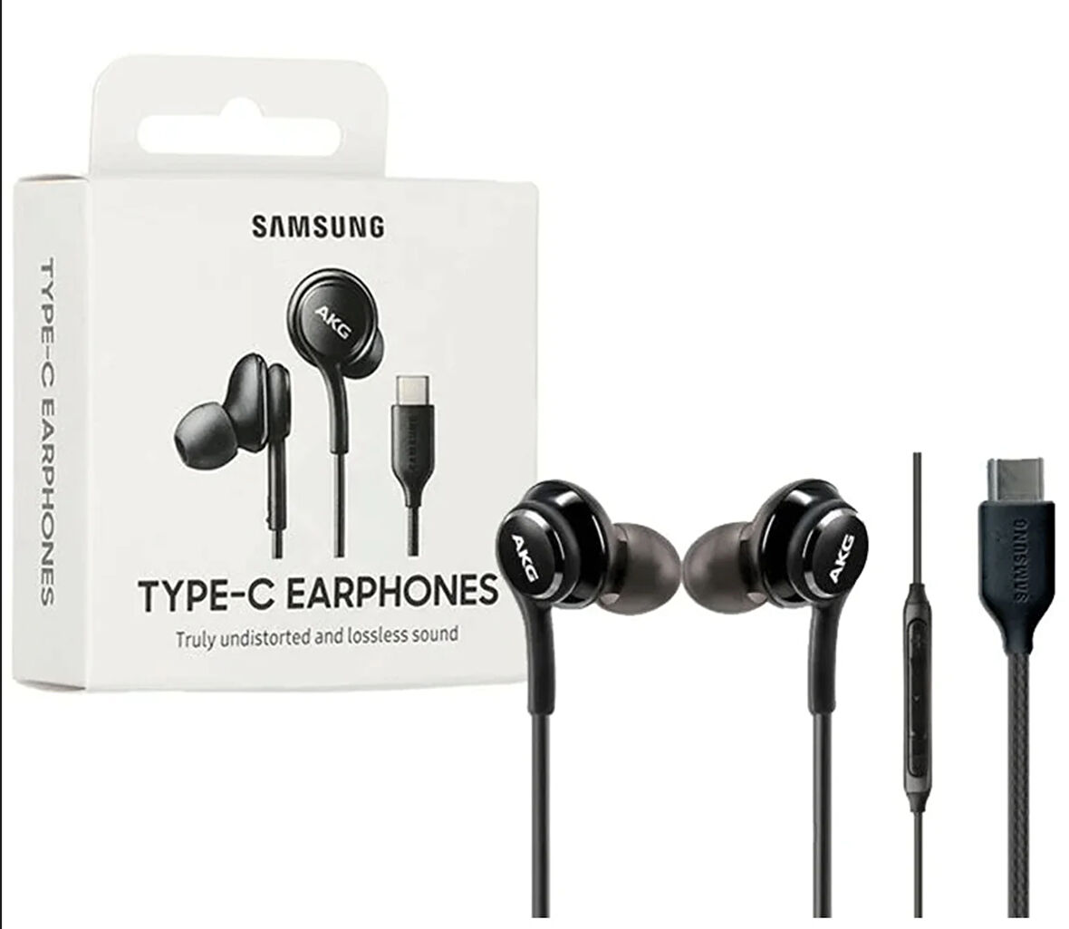 AKG Kablolu Kulaklık Type-C Bağlantı, Yüksek Ses Kalitesi, Mikrofonlu, Ergonomik Tasarım Ekstra Bass