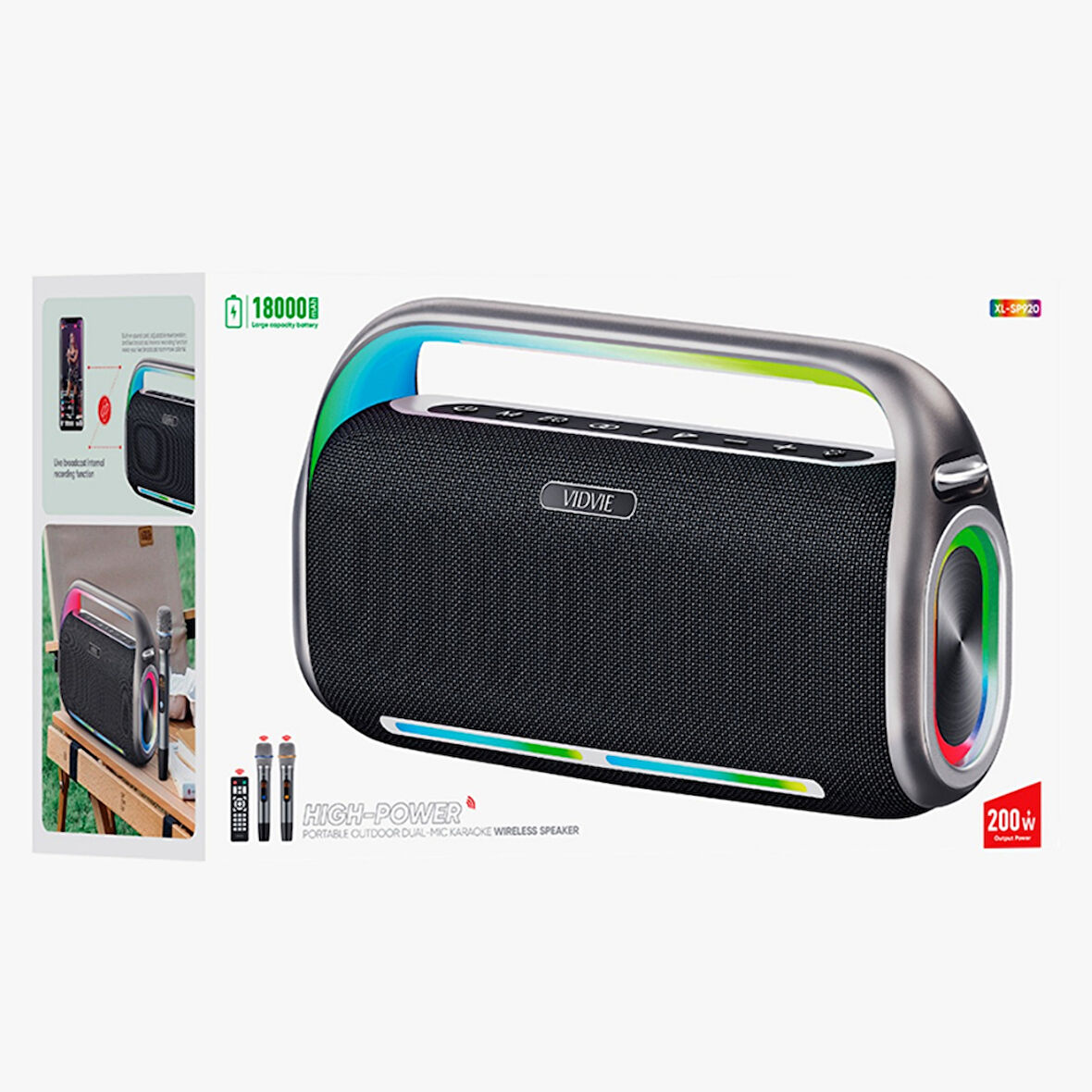 XL-SP920 Bluetooth Hoparlör – Kablosuz, Taşınabilir, Yüksek Ses Kalitesi, Uzun Pil Ömrü