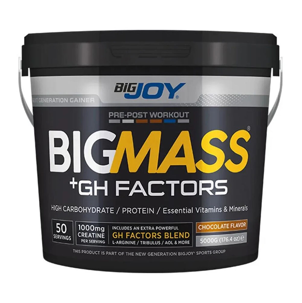 Bigjoy Sports BIGMASS Gainer + GH FACTORS 5000g Karbonhidrat Tozu