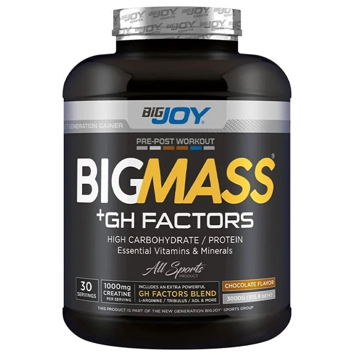 Bigjoy Sports BIGMASS Gainer + GH FACTORS 3000g