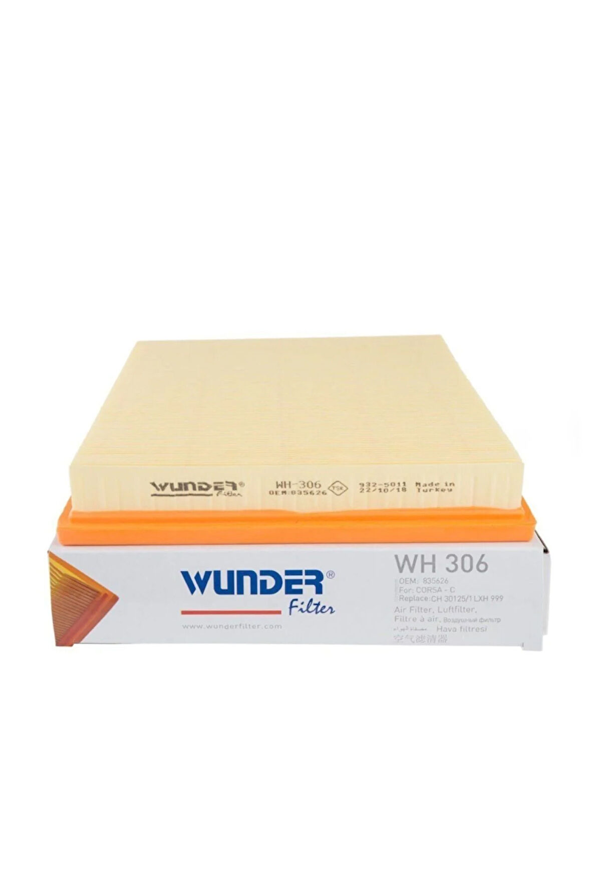 Opel Corsa C 1.3/1.7 Dizel Hava Filtresi Süngerli Wunder Marka