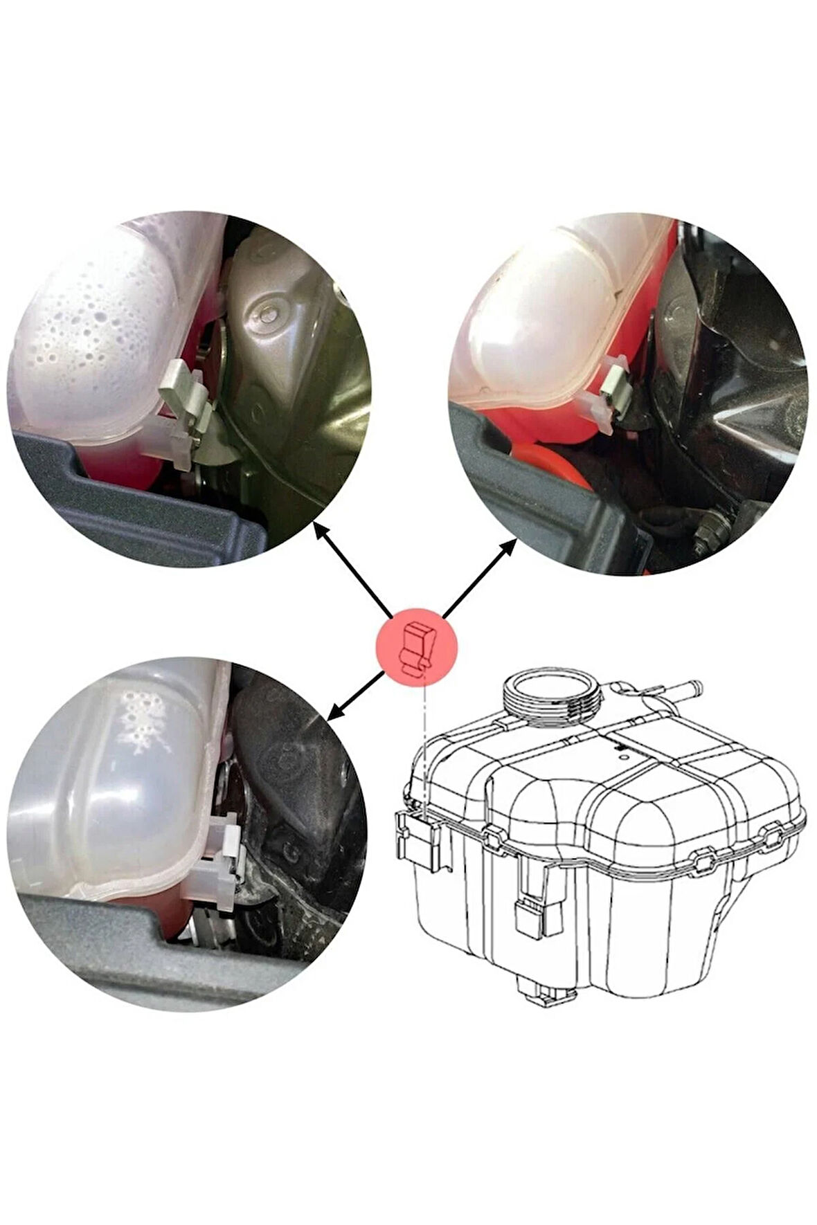 Opel Astra J Yedek Su Depo Klipsi Orjinal Gm