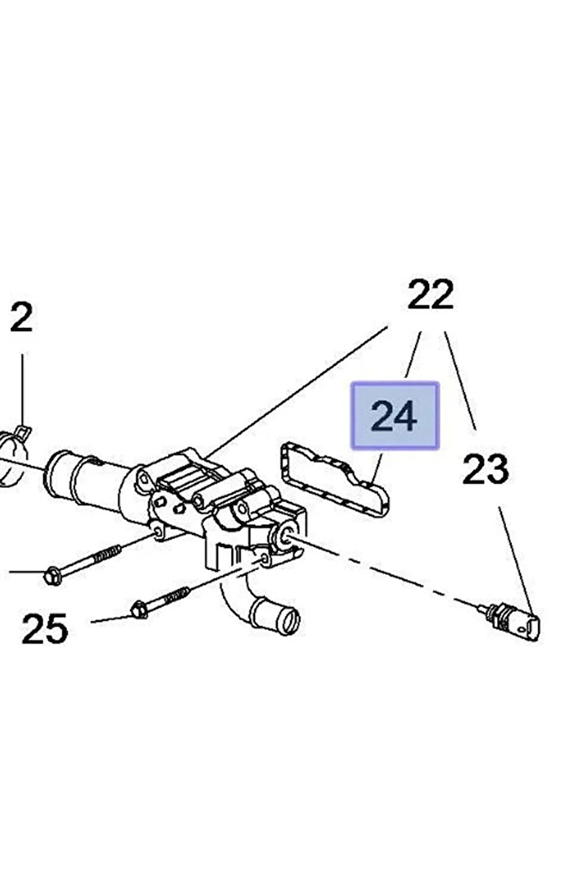 Chevrolet Yeni Captiva C140 2.0 Dizel Su Dağıtıcı Contası