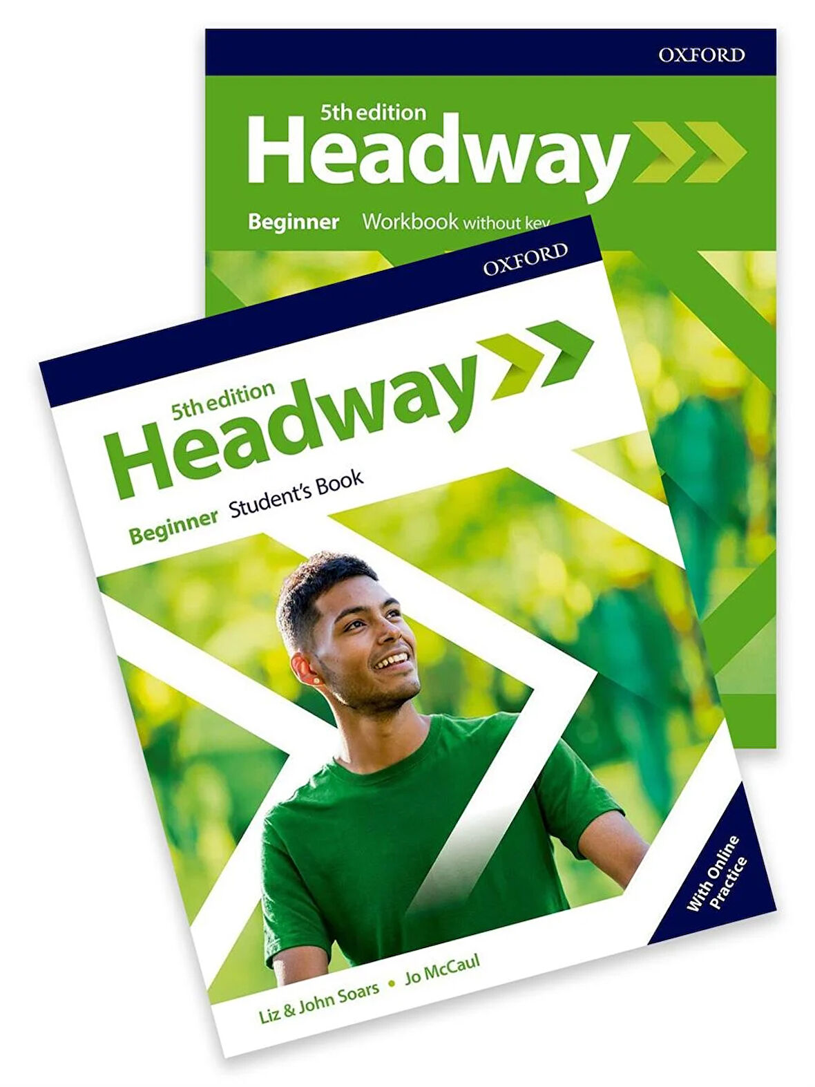 Headway Beginner Students Book with Online Practice + Workbook without Key (5.Edition)