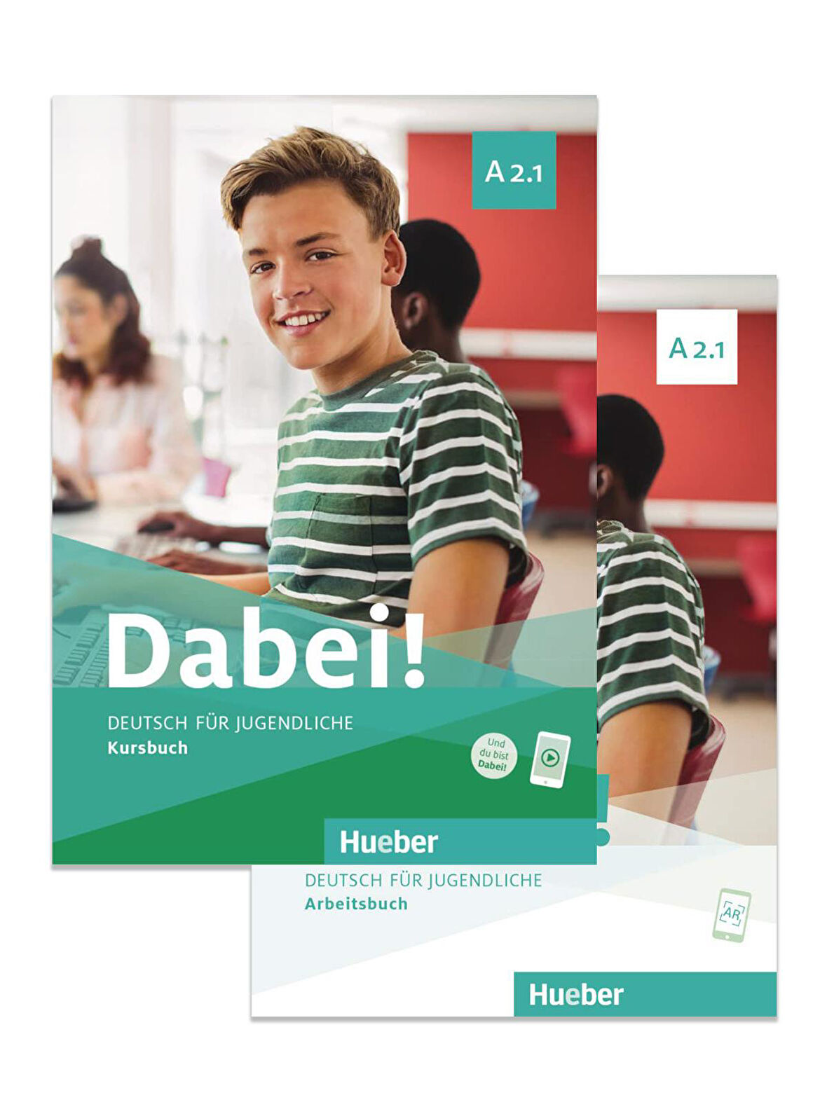 Dabei! A2.1:Kursbuch und Arbeitsbuch mit AR