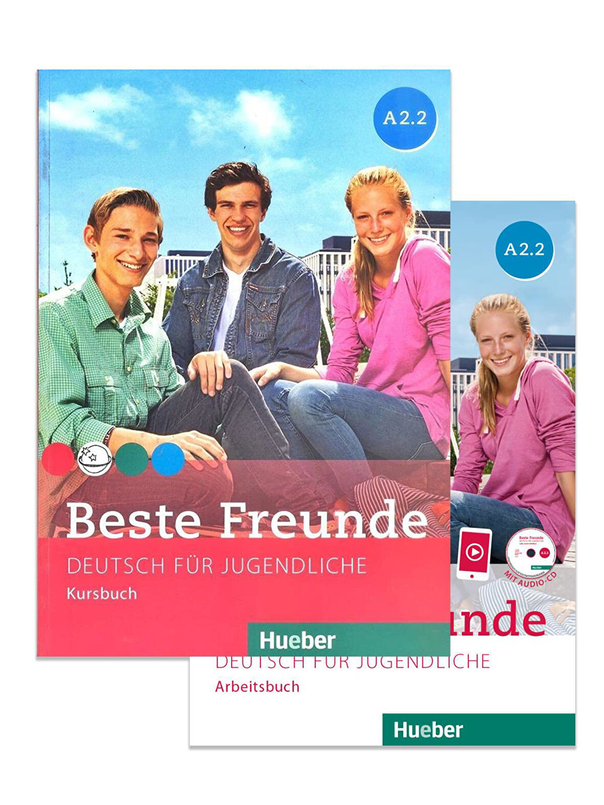 Beste Freunde A2.2: Kursbuch und Arbeitsbuch mit Audio-CD + AR 