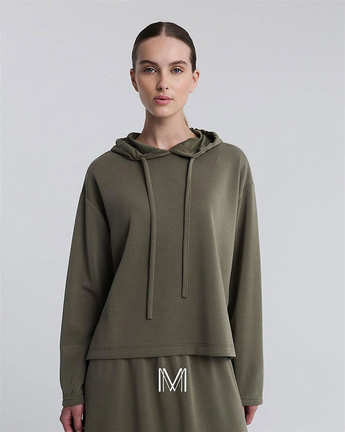 4425 Kapşonlu Arkası Uzun Etekli Modal Takım