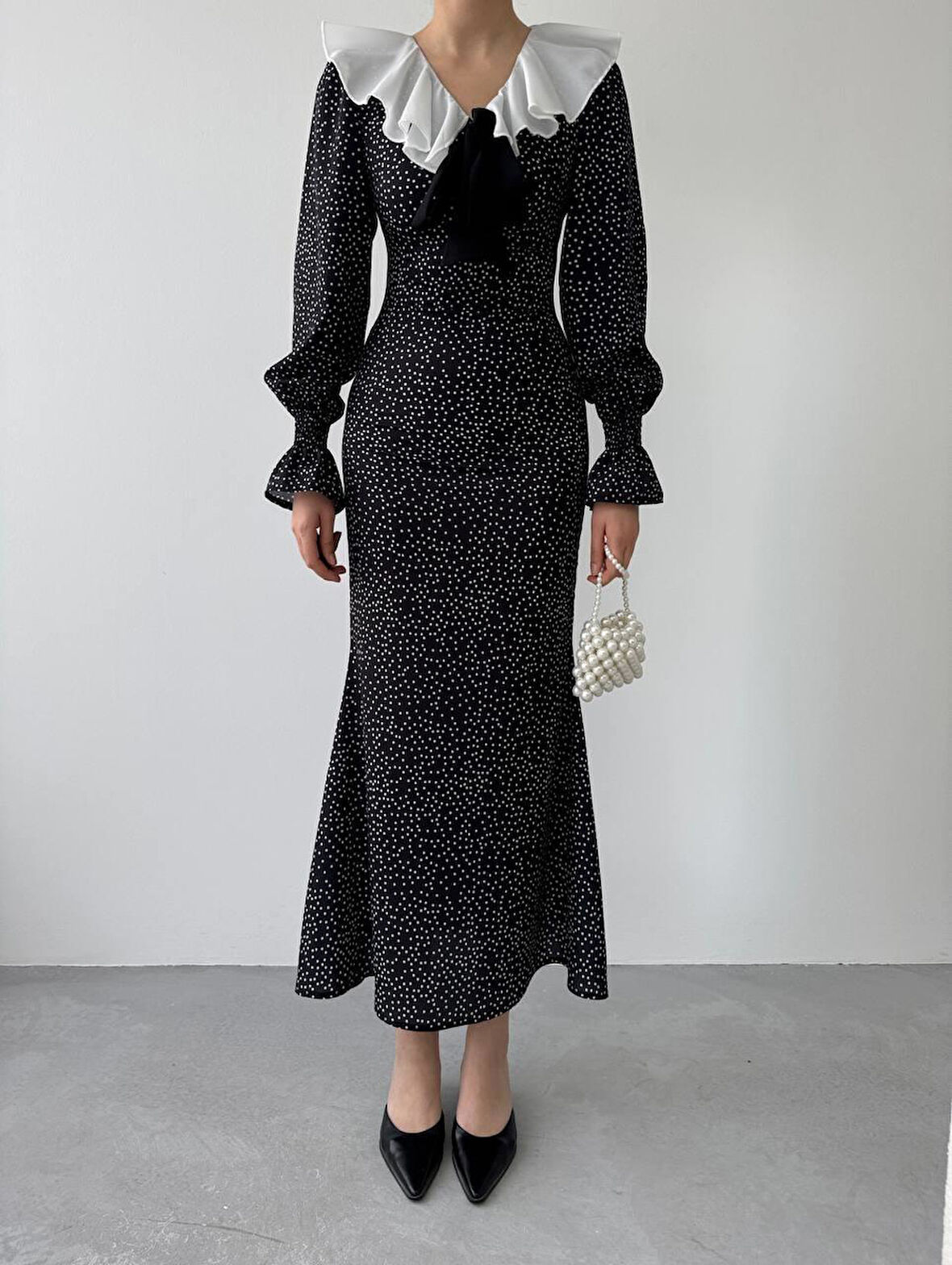 Ospe Fiyonklu Elbise