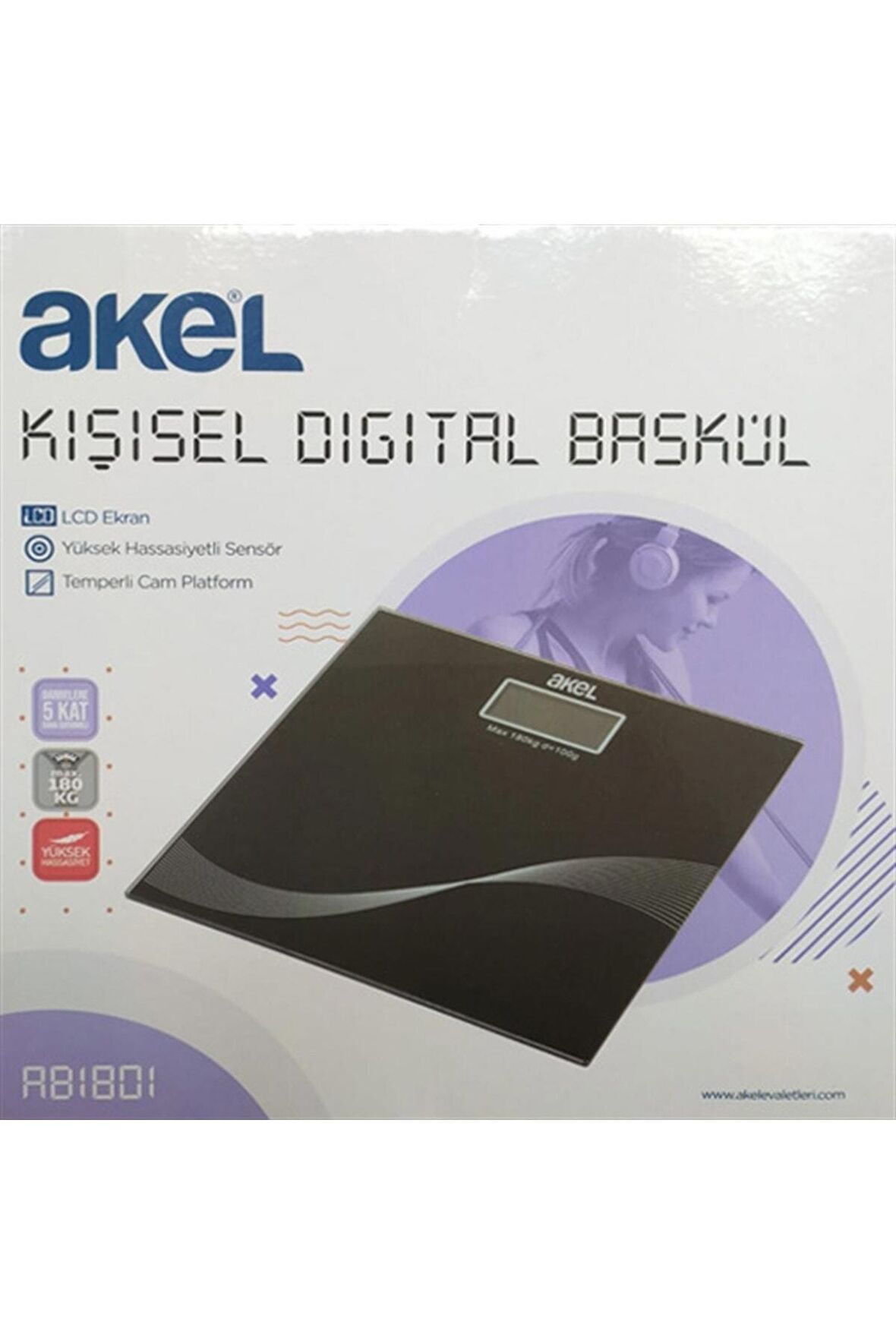 Ab1801 Kişisel Cam Baskül