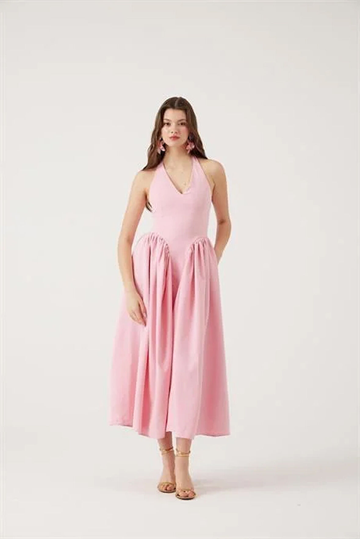 Markano Ophelia Elbise Pembe