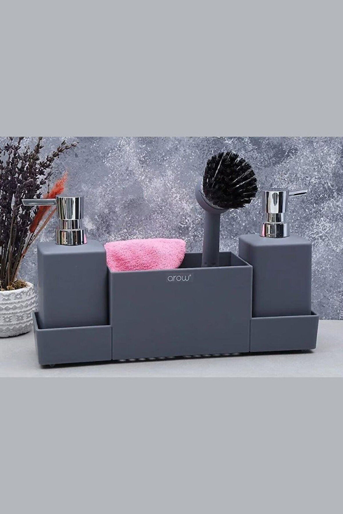 Meliore Akrilik Sıvı Sabunluk 4'lü  Sabunluk (Havlu Dahil Değildir)