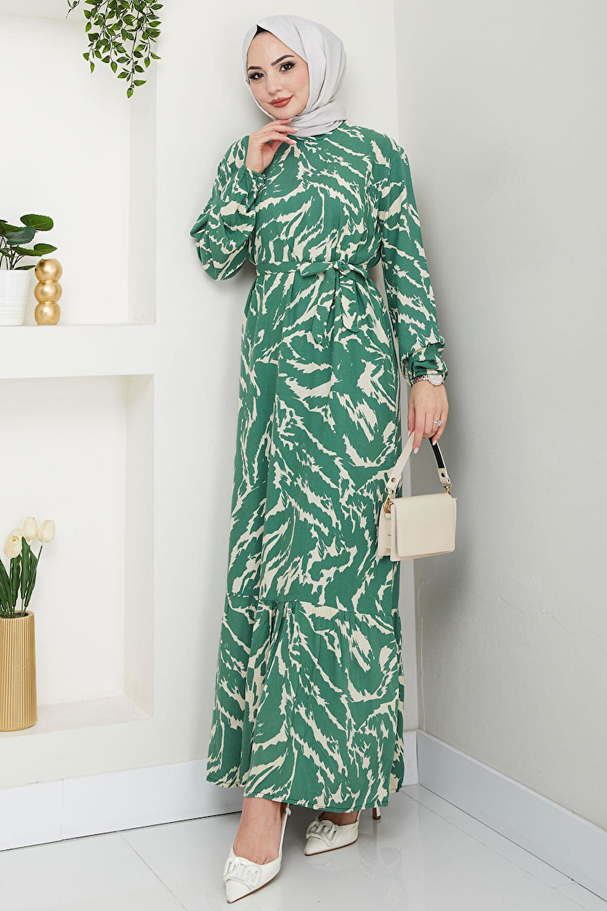 Lisa Viskon Elbise Mint HM2687