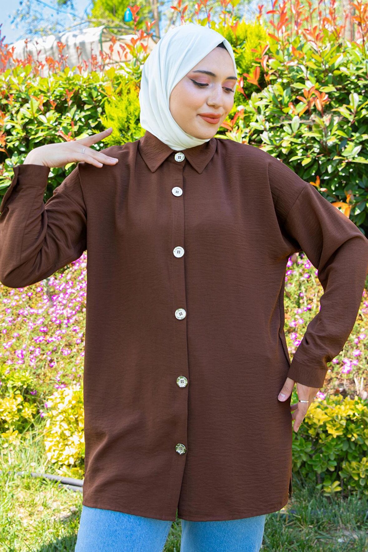 Aerobin Tunik Kahverengi