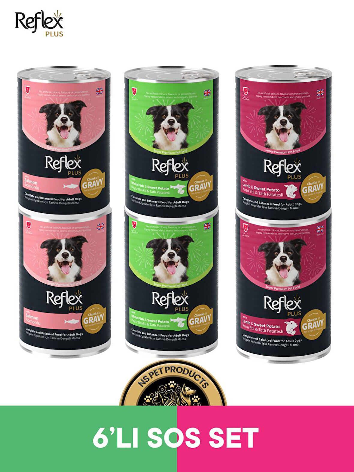 Reflex Plus Köpek Maması 6'lı Sos Set