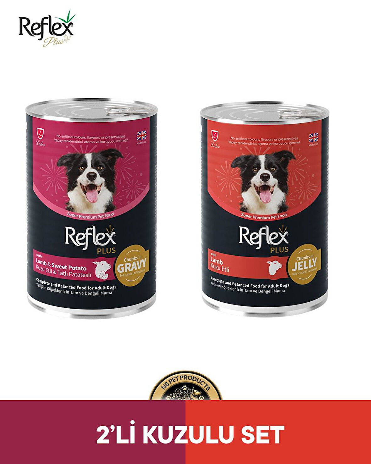 Reflex Plus Köpek Maması 2'li Kuzulu Set