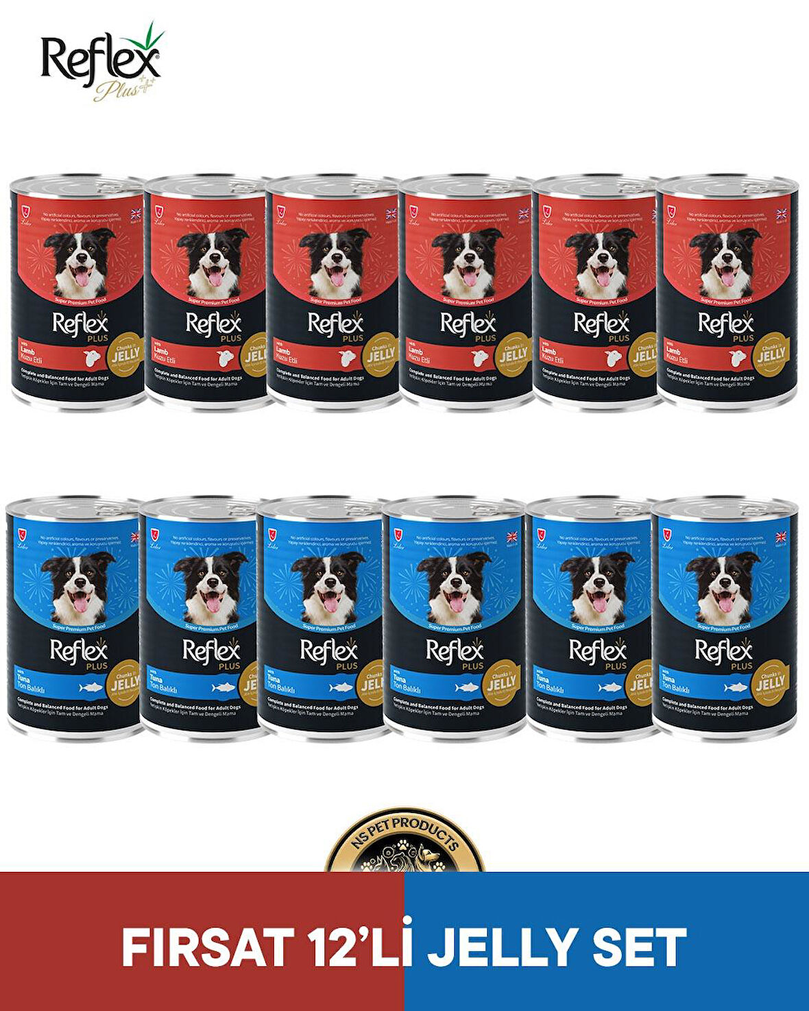 Reflex Plus Köpek Maması Fırsat 12'li Jelly Set