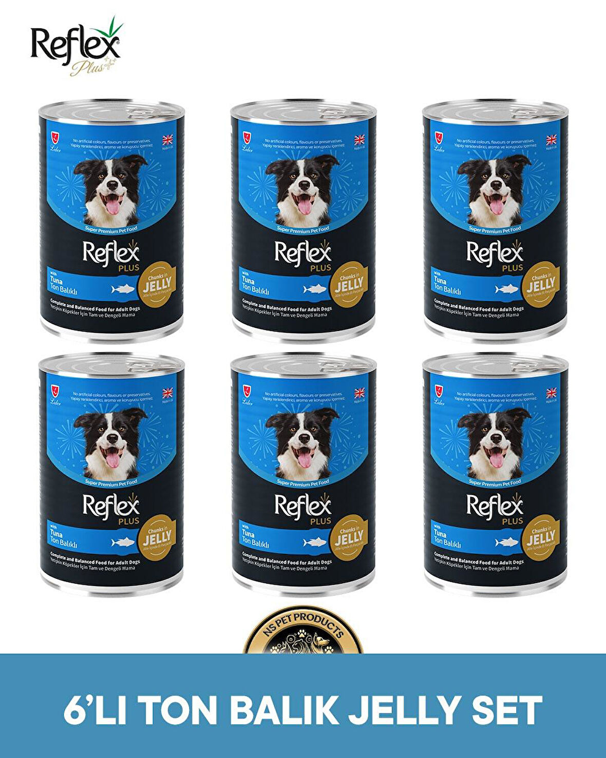 Reflex Plus Köpek Maması 6'lı Ton Balık Jelly Set