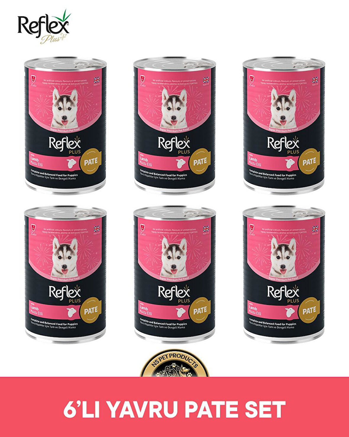 Reflex Plus Köpek Maması 6'lı Yavru Pate Set
