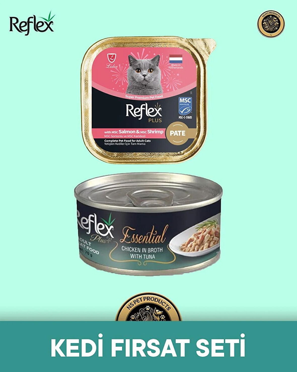 Reflex Plus Kedi Maması 2'li Kedi Fırsat Set