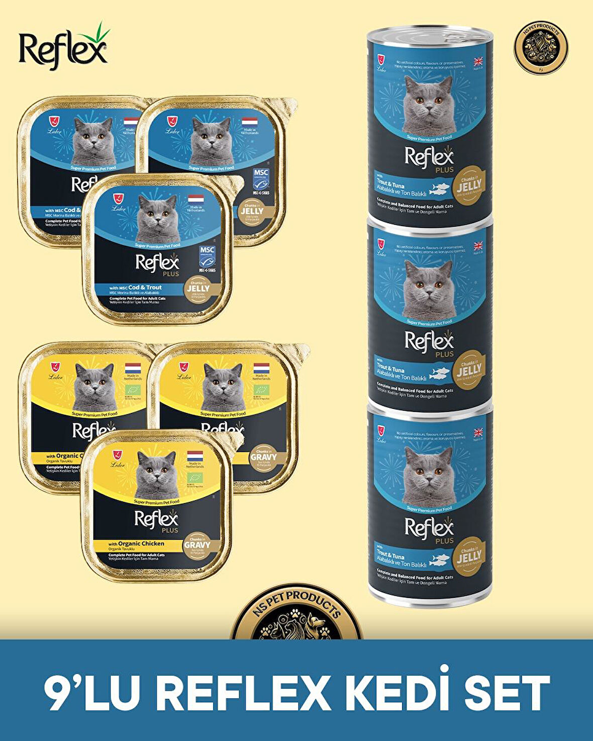 Reflex Plus Kedi Maması 9'lu Reflex Kedi Set