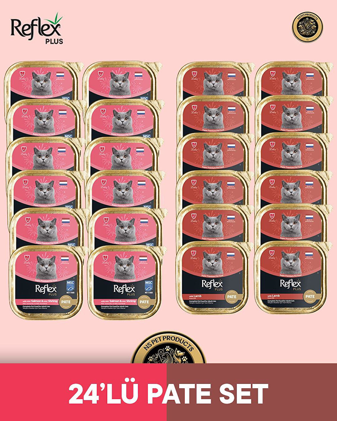 Reflex Plus Kedi Maması 24'lü Pate Set