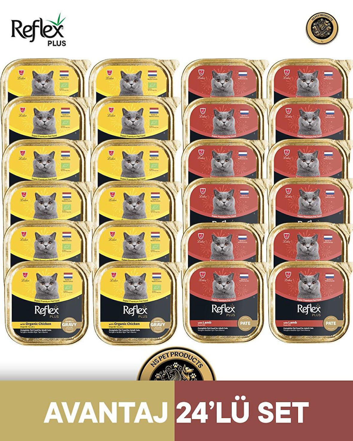 Reflex Plus Kedi Maması 24'lü Avantaj Set