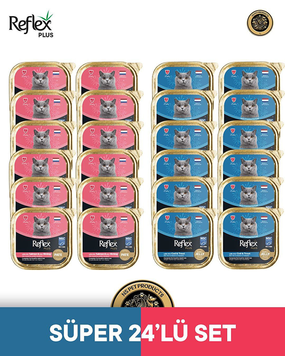 Reflex Plus Kedi Maması 24'lü Süper Set