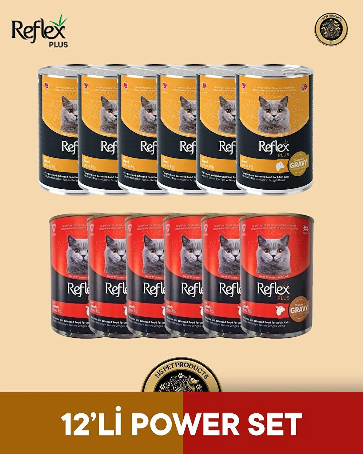 Reflex Plus Kedi Maması 12'li Power Set