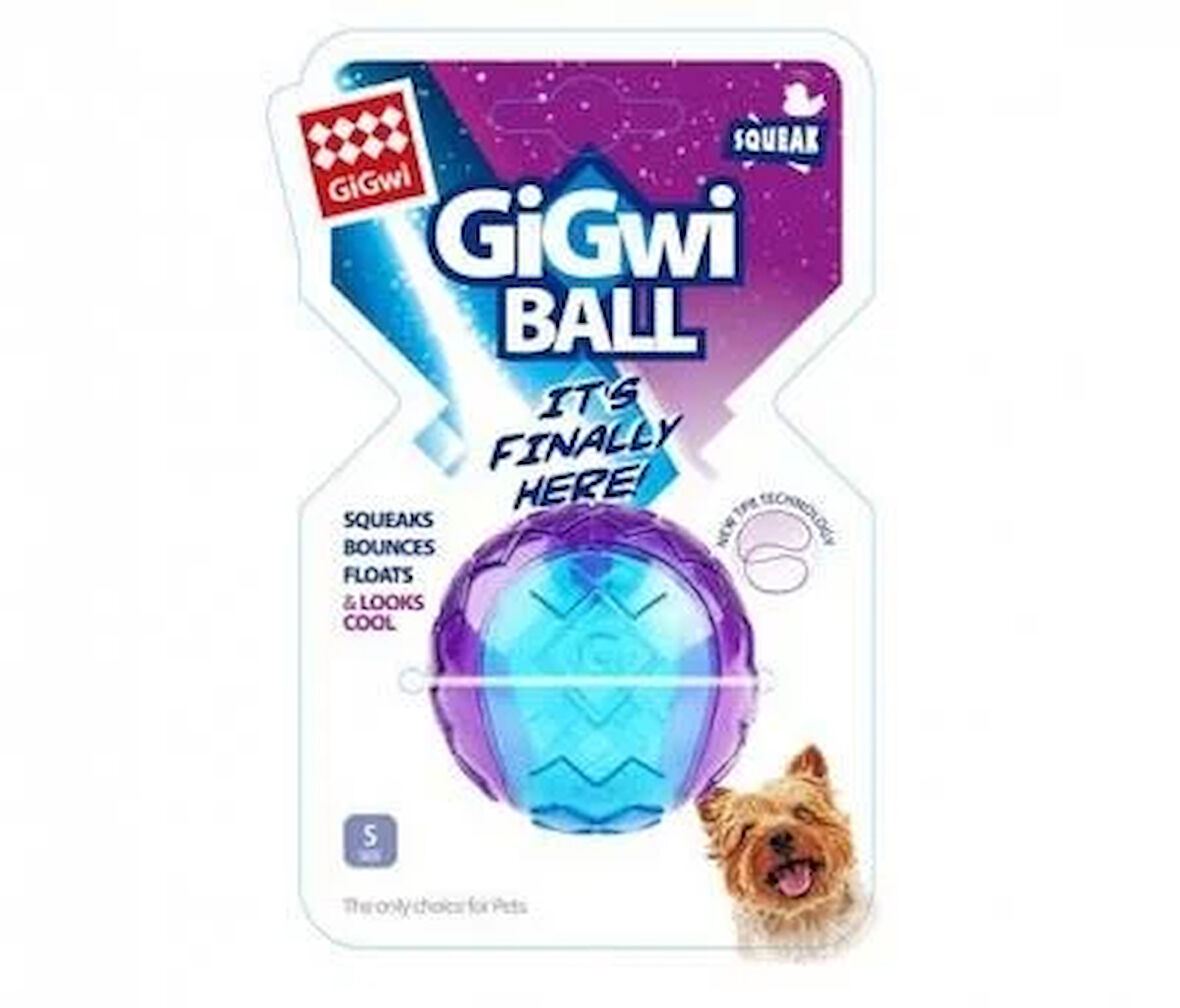 Gigwi Ball Sert Top 5 Cm Köpek Oyuncağı Şeffaf 