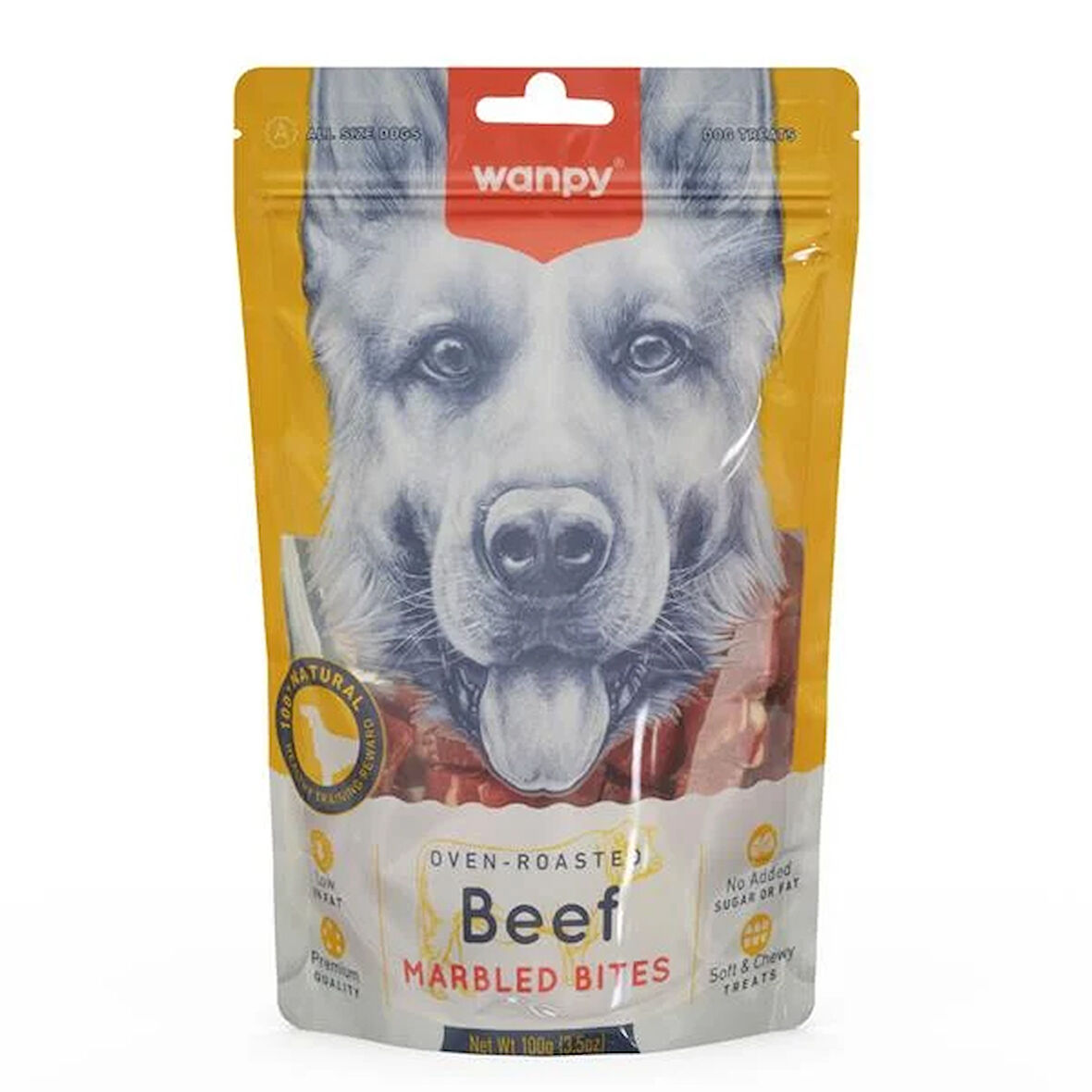 Wanpy Marbled Köpek Ödül Et Parçaları 100 gram