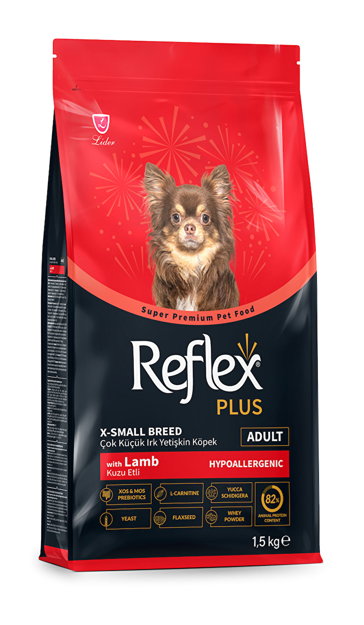  Reflex Plus Kuzu Etli Mini Ve Küçük Irk Yetişkin Köpek Maması 1,5 kg
