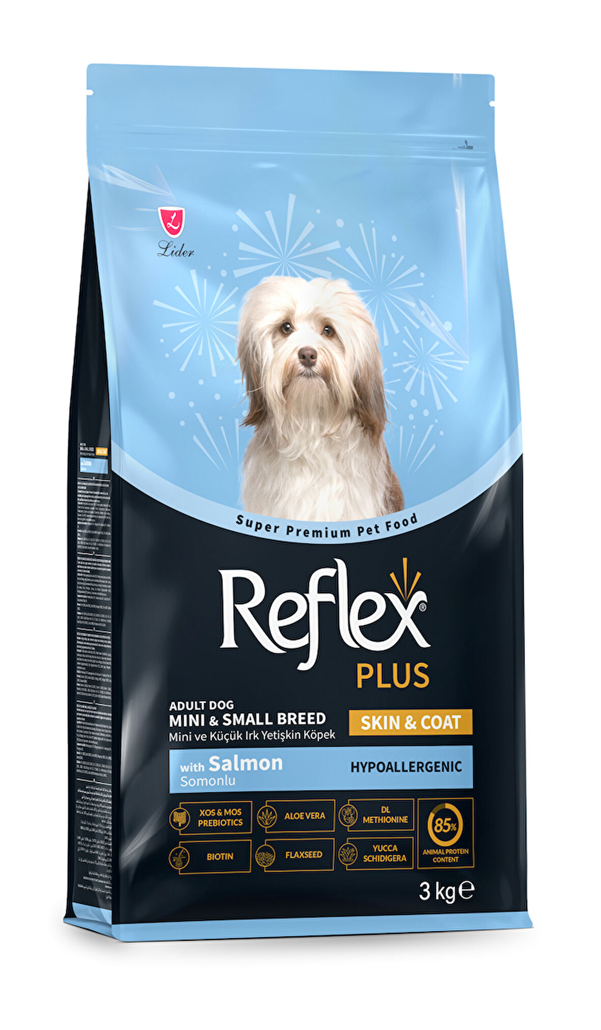  Reflex Plus Skin & Coat Somonlu Mini ve Küçük Irk Yetişkin Köpek Maması 3 Kg