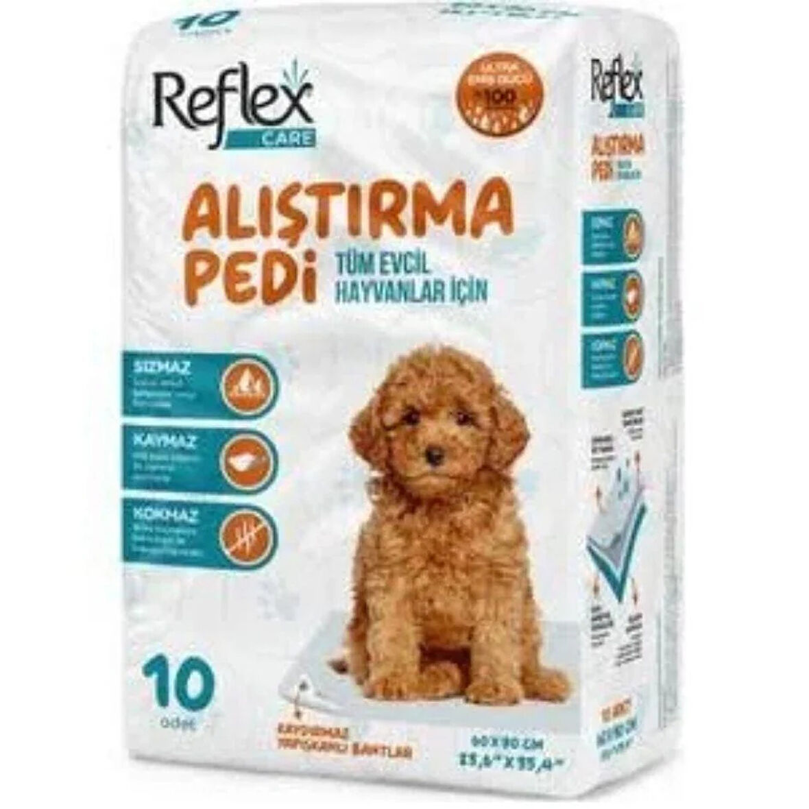 Reflex Care Reflex Care Kaydırmaz Köpek Alıştırma Pedi 60x90 Cm 10'lu