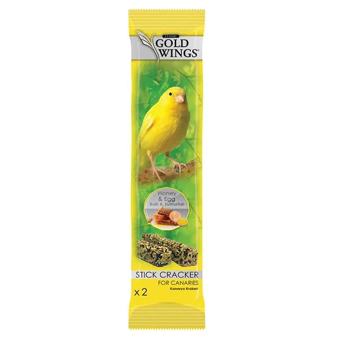 Gold Wings Ballı-Yumurtalı Kanarya Krakeri 2li