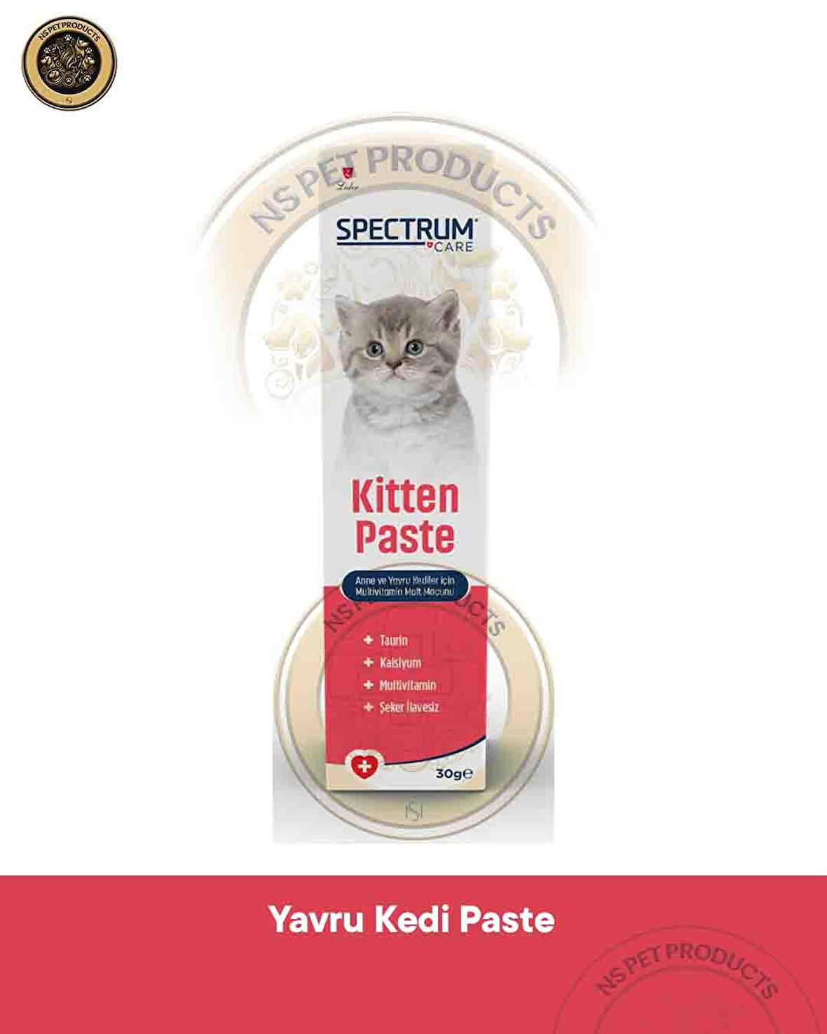 Spectrum Kitten Paste Anne Ve Yavru Kediler İçin Multivitamin Malt Macunu 30 gr