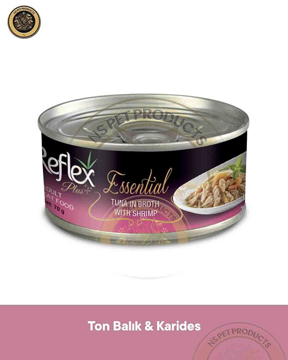 Reflex Plus Essential Kedi Ton Balıklı&Karidesli 70gr
