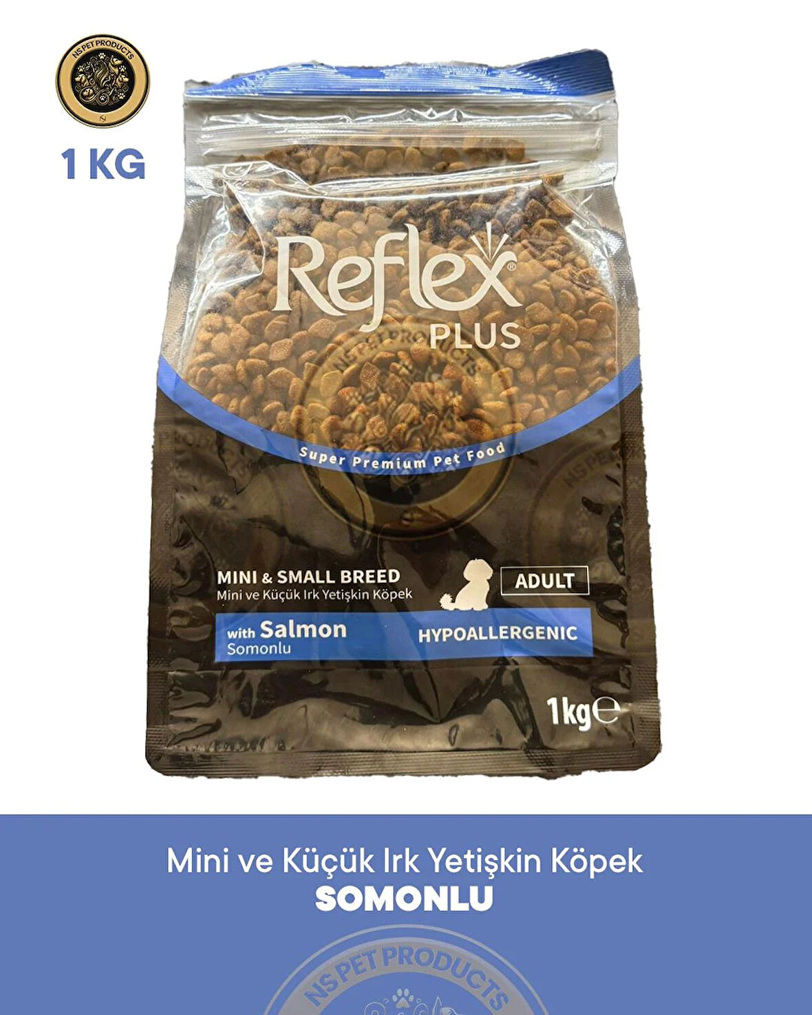 Reflex Plus Somonlu Mini ve Küçük Irk Yetişkin Köpek Maması 1kg