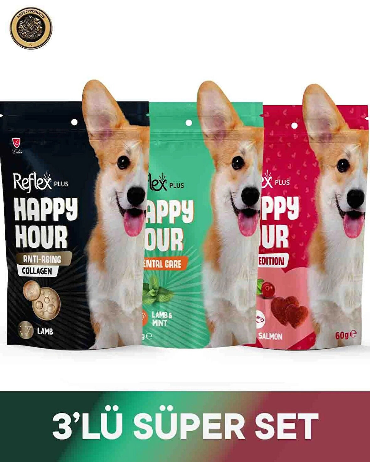 Reflex Happy Hour 3lü Avantaj2 Köpek 3x60gr