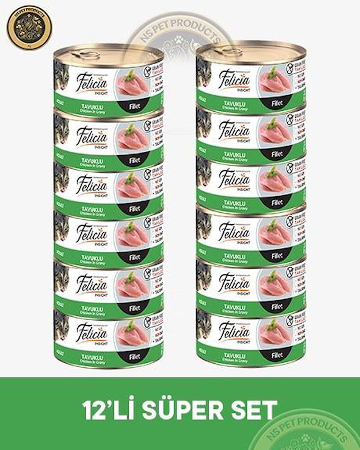 Felicia Tavuklu Fileto Yetişkin Kedi Konservesi 12x85gr