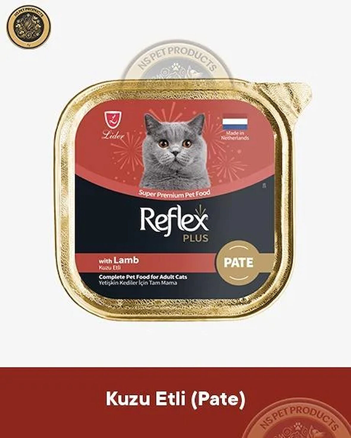 Reflex Plus Pate Kuzu Etli Yetişkin Kedi Maması – 85 g