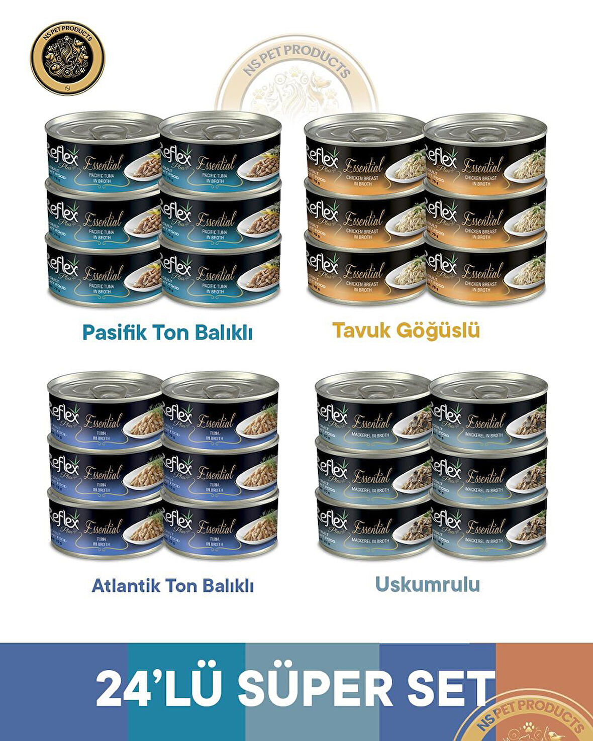 Reflex Plus Essential Karışık Süper Set - 24x70 gr