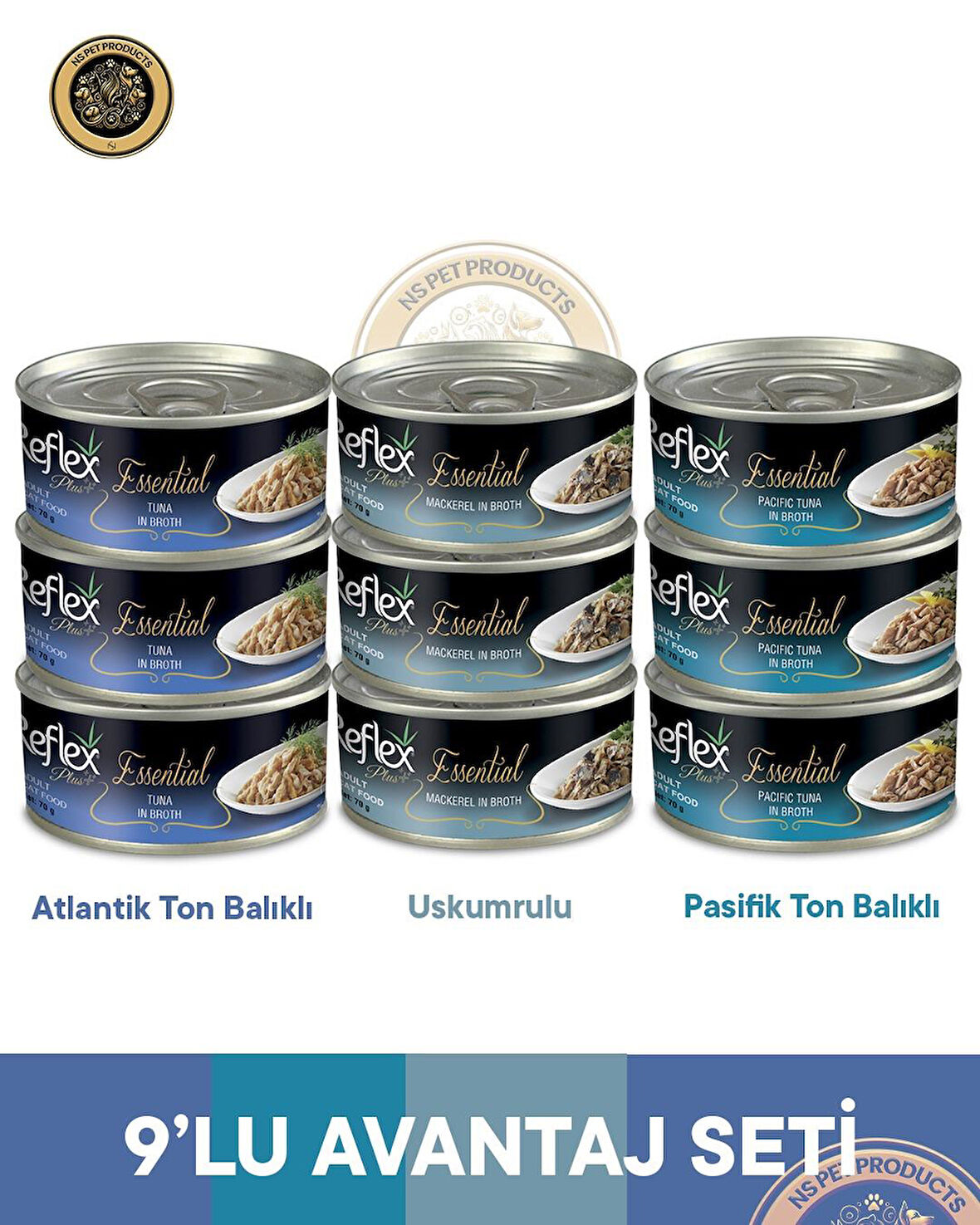 Reflex Plus Essential Karışık Avantajlı Set - 9x70 gr