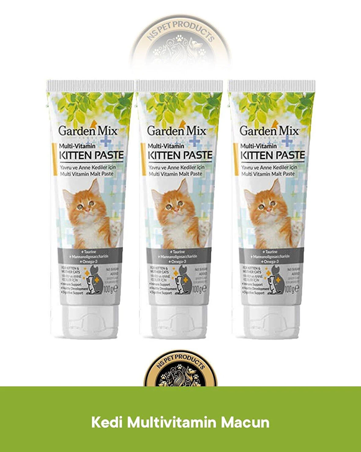 Garden Mix Kedi Kitten Multivitamin Macun 3x100 Gram