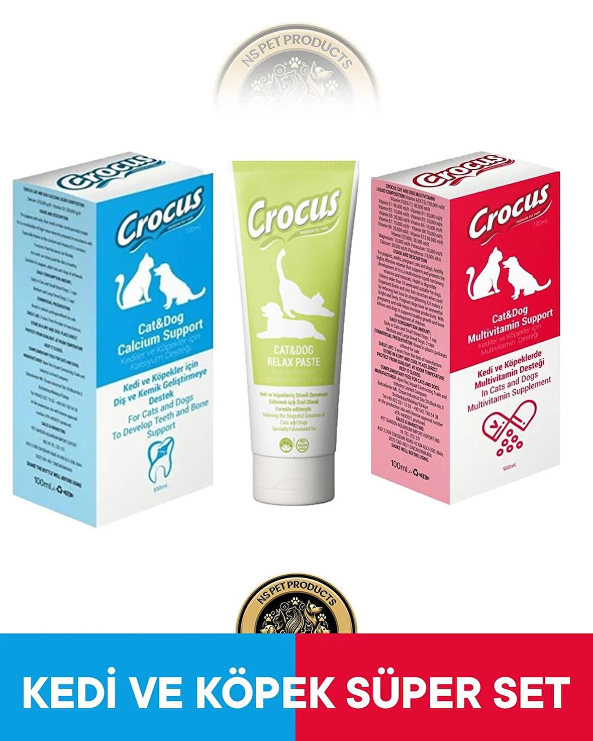 Crocus Kedi ve Köpek Süper Set