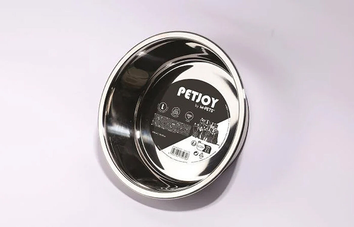M-Pets Petjoy Catfamily Çelik Mama Kabı (L) 1650 ml