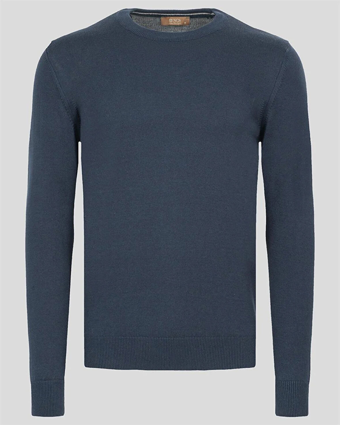 Erkek Triko Bisiklet Yaka Sık Örme Lacivert Slim Fit Kazak NCS JEANS 3001