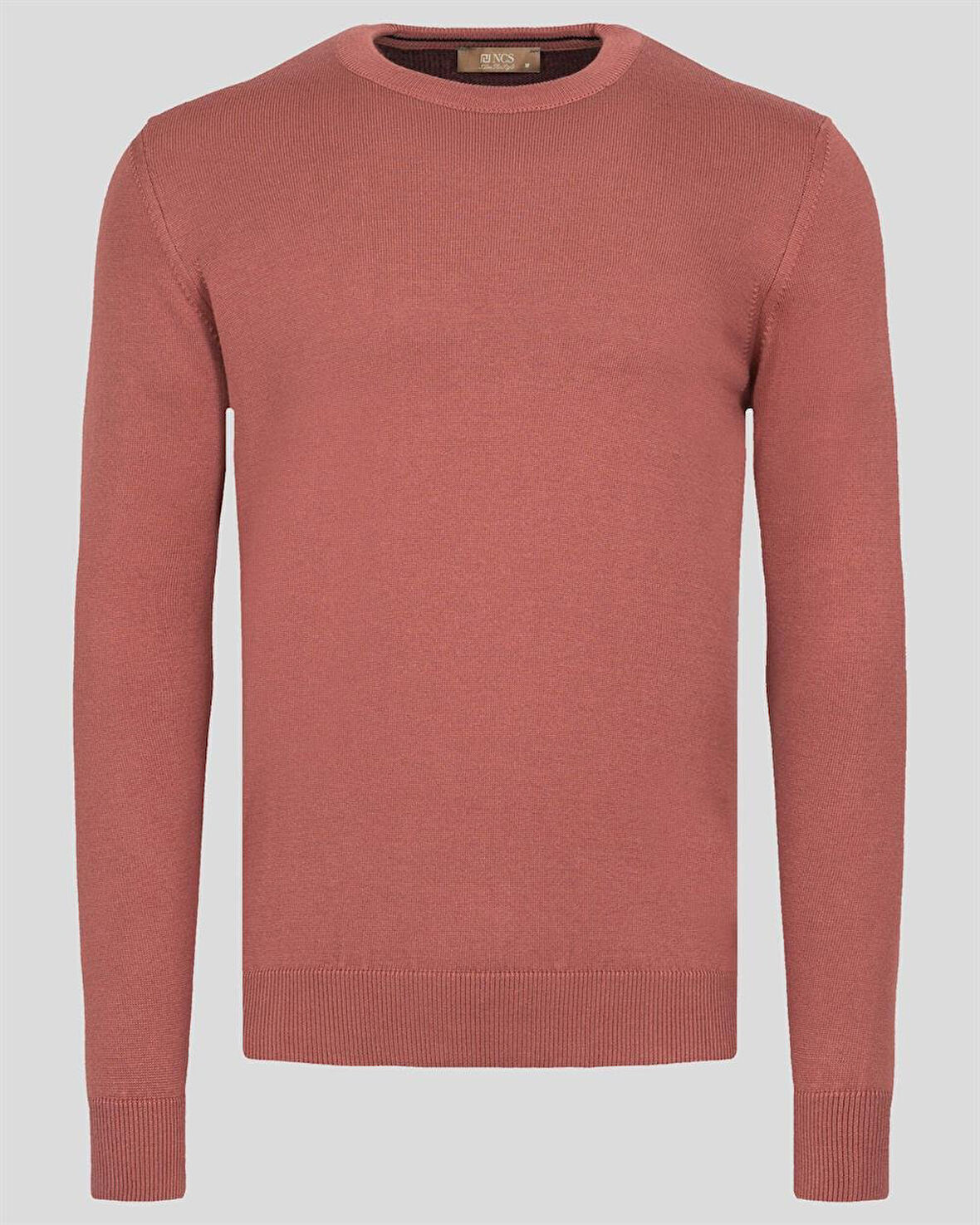 Erkek Triko Bisiklet Yaka Sık Örme Narçiçeğimelanj Slim Fit Kazak NCS JEANS 3001