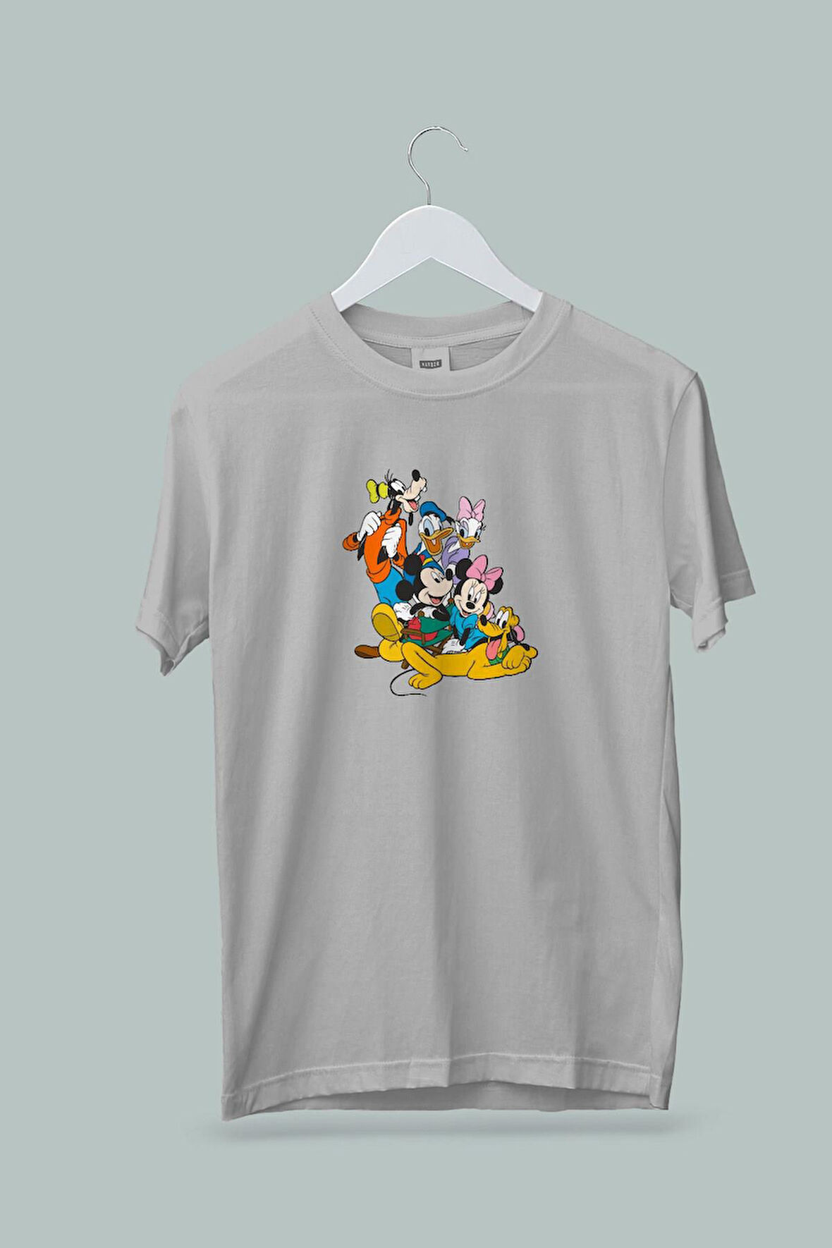 Maki Home Kız Çocuk Disney Arkadaslar Baskılı Gri Tshirt 5 6 7 8 9 10 11 12 13 14 yaş