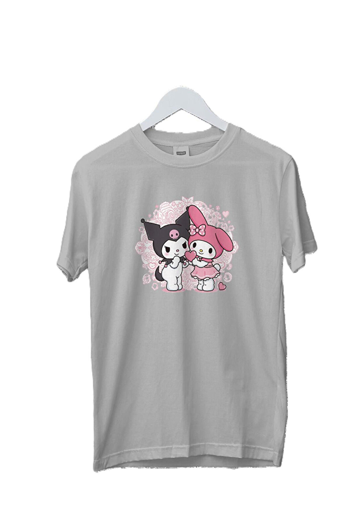 Maki Home Kız Çocuk Lilo Sticth III Baskılı Gri Tshirt 5 6 7 8 9 10 11 12 13 14 yaş