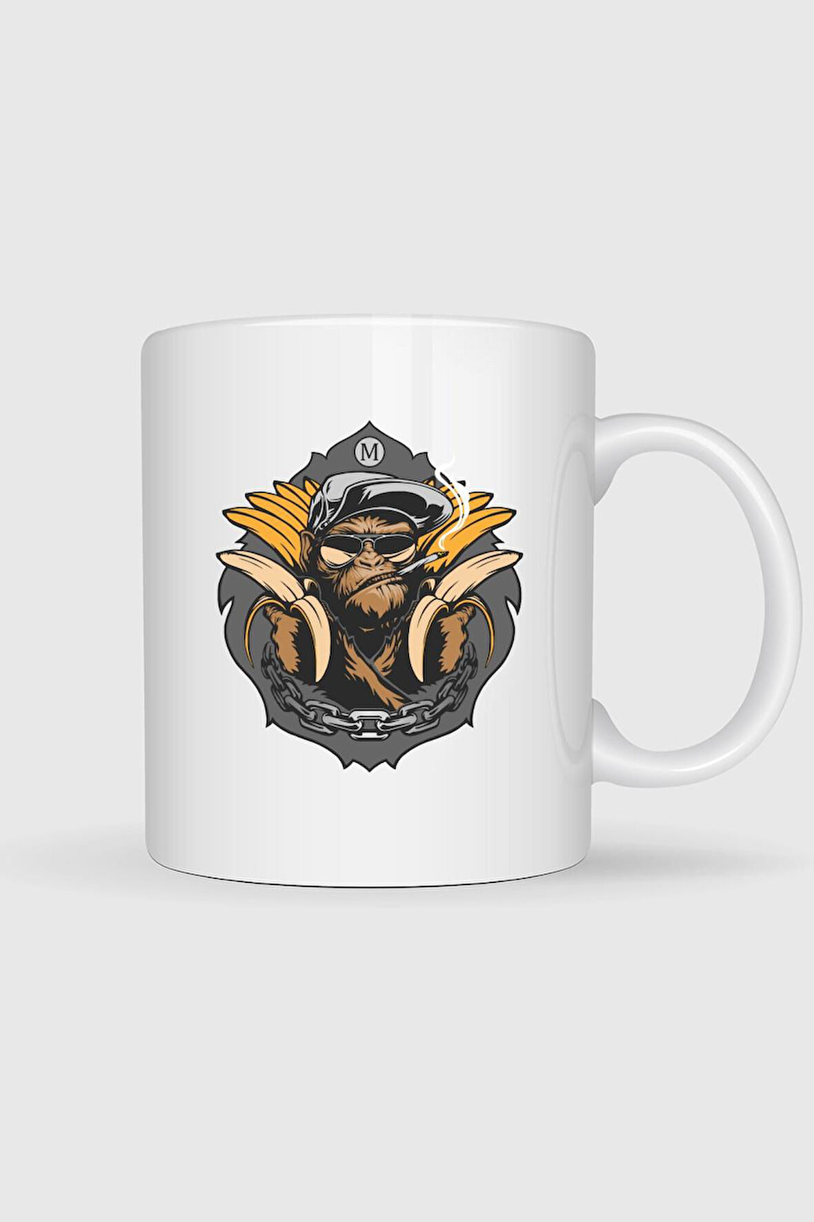  Ape Chimpanzee Gorilla Bornean Orangutan Tasarımlı Kupa Bardak